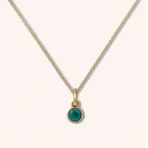 Victoria Emerson March Birthstone Necklace